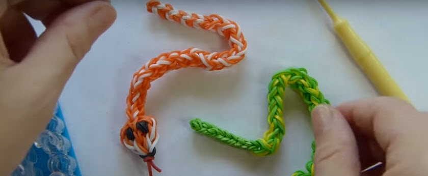 Faire un serpent en élastique